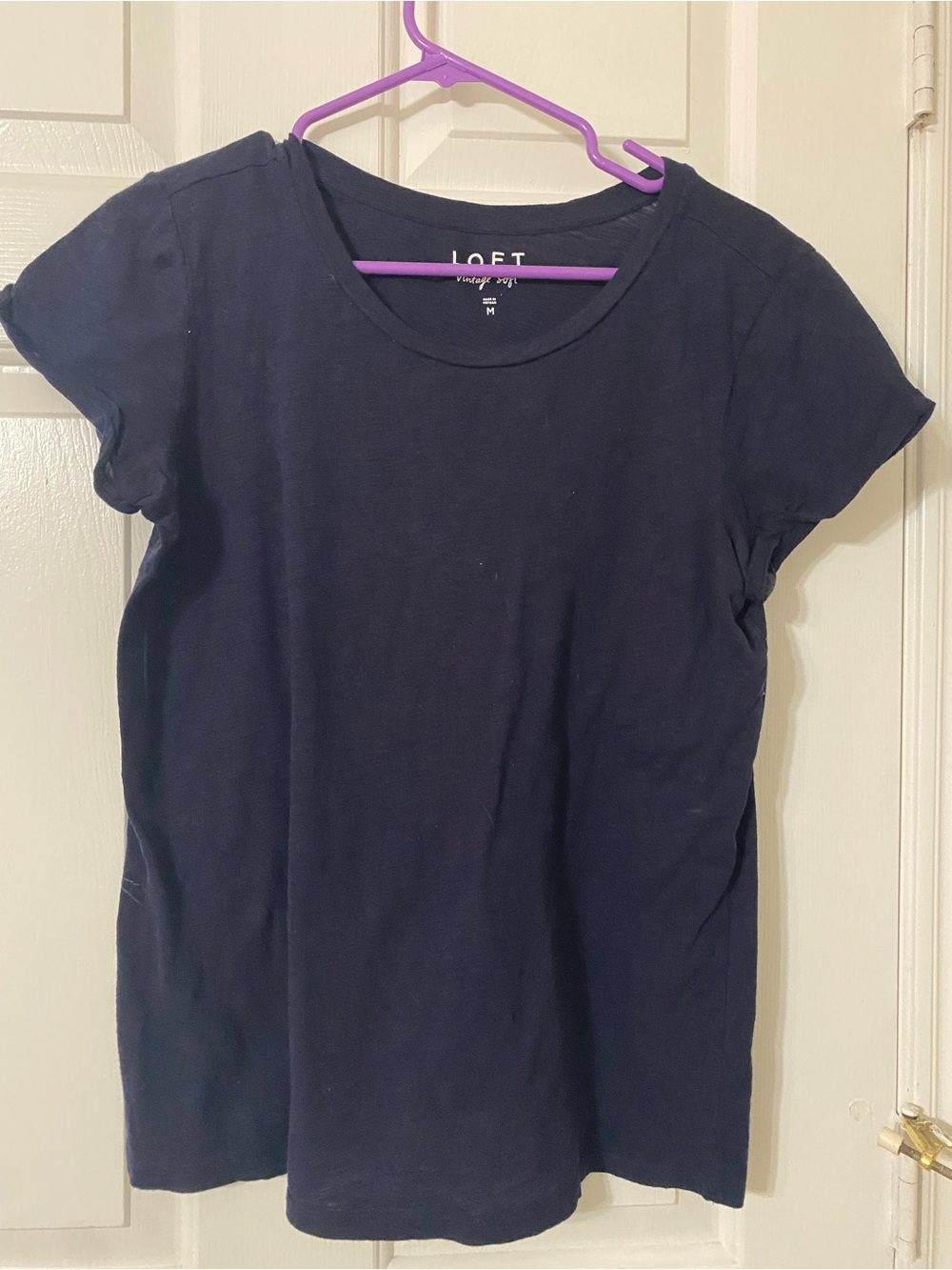LOF Navy Short-Sleeve Scoop Neck Tee